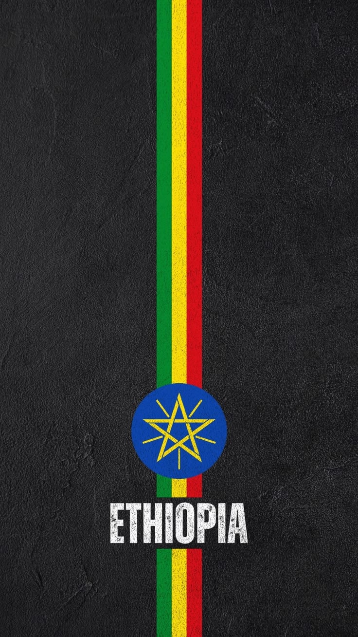 Ethiopia, with the green, yellow, and red flag and the star